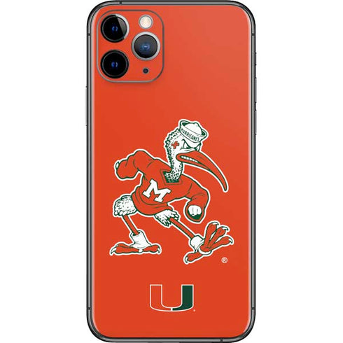 University of Miami Sebastian Mascot iPhone 11 Pro Skin